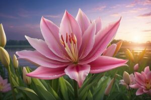 pink lily